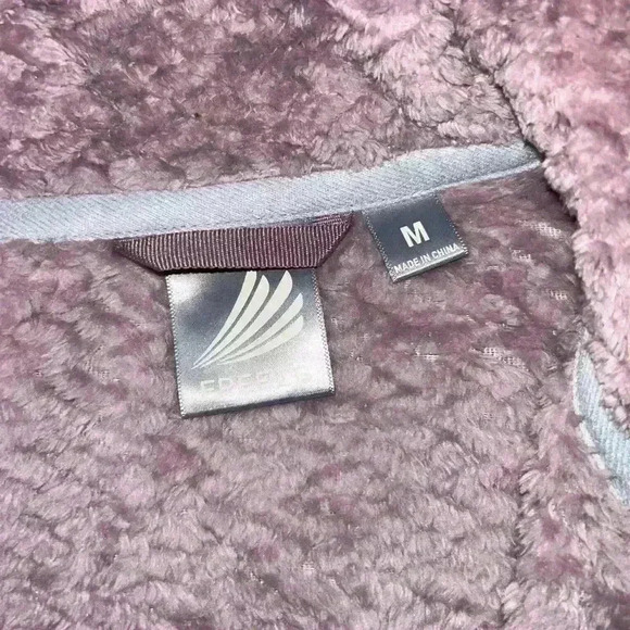 FREE2B Ladies Braided Butter Pile Jacket: Medium /Purple - Picture 7 of 7